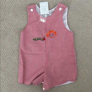 NWT Proper Peony red gingham caterpillar Jon Jon